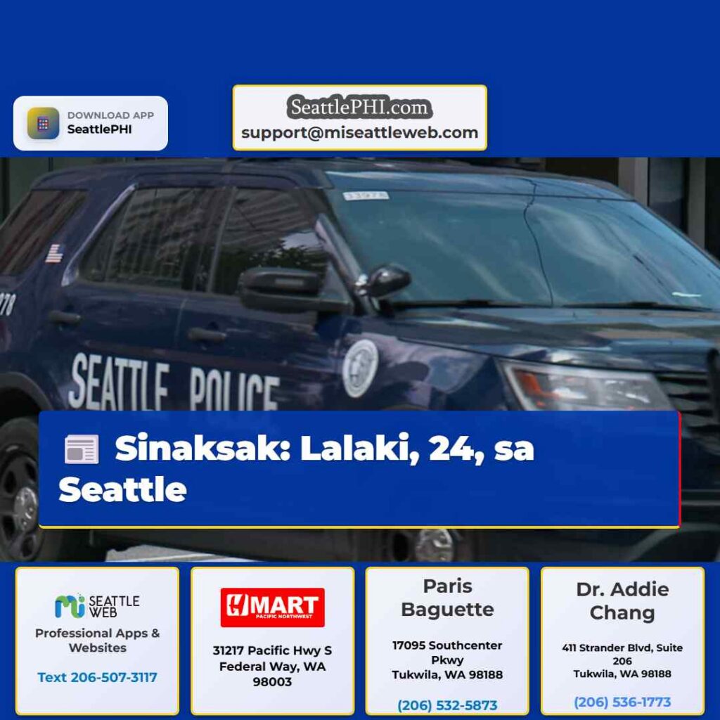 Sinaksak: Lalaki, 24, sa Seattle