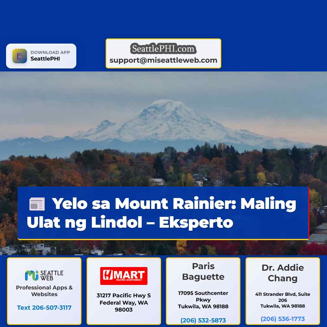 Yelo sa Mount Rainier: Maling Ulat ng Lindol –