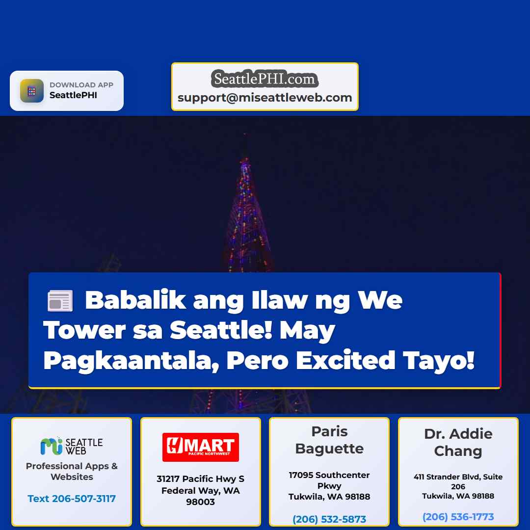 Babalik ang Ilaw ng We Tower sa Seattle! May
