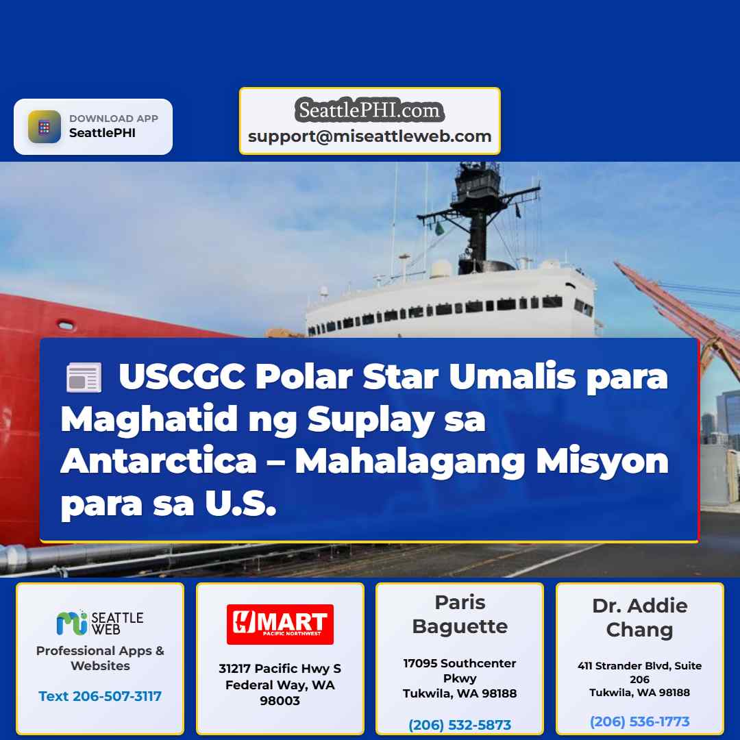 USCGC Polar Star Umalis para Maghatid ng Suplay