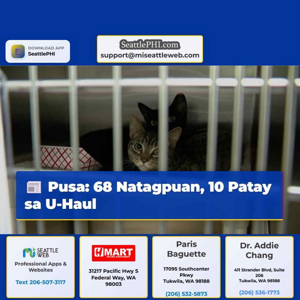 Pusa: 68 Natagpuan, 10 Patay sa U-Haul