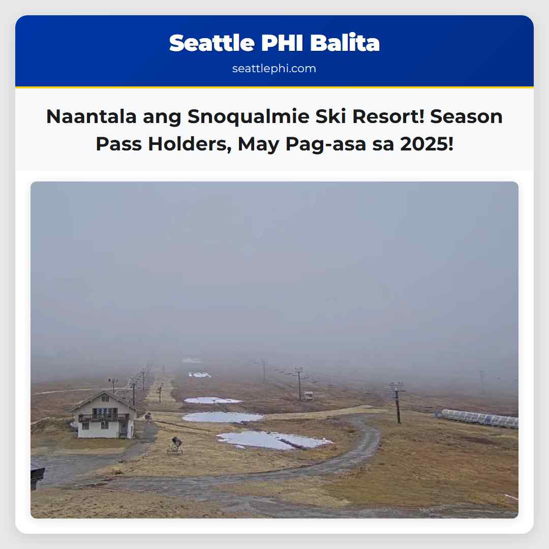 Naantala ang Pagbubukas ng Ski Resort sa Snoqualmie Pass Season Pass Holders May Pag-asa!