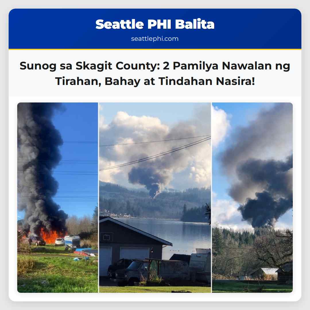 Sunog sa Skagit County: 2 Pamilya Nawalan ng