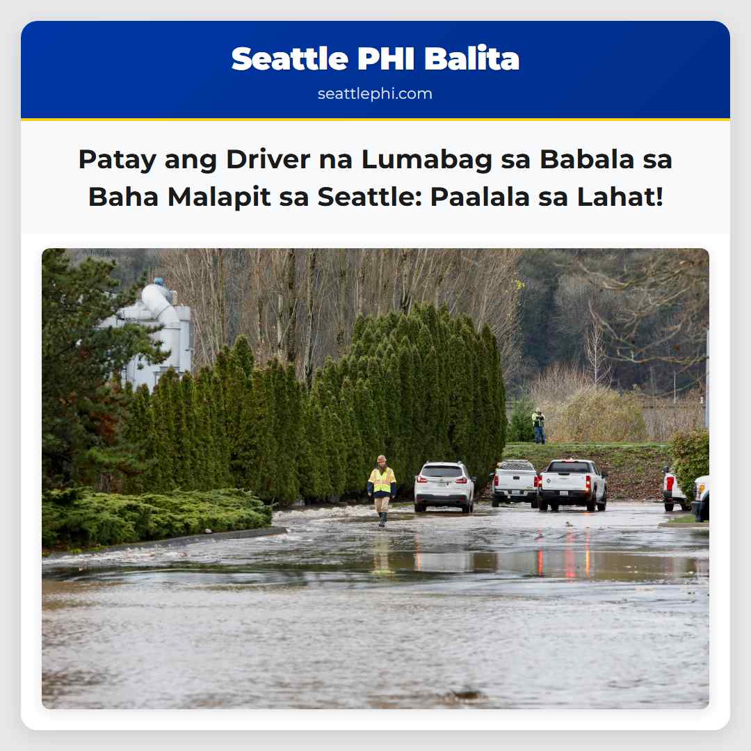 Natagpuan Patay ang Driver na Lumabag sa Babala sa Baha Malapit sa Seattle