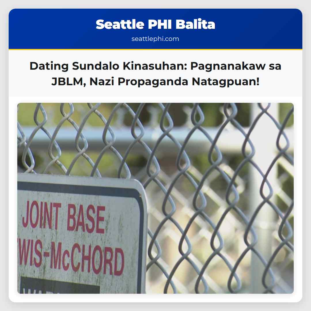 Dating Sundalo Kinasuhan: Pagnanakaw sa JBLM,