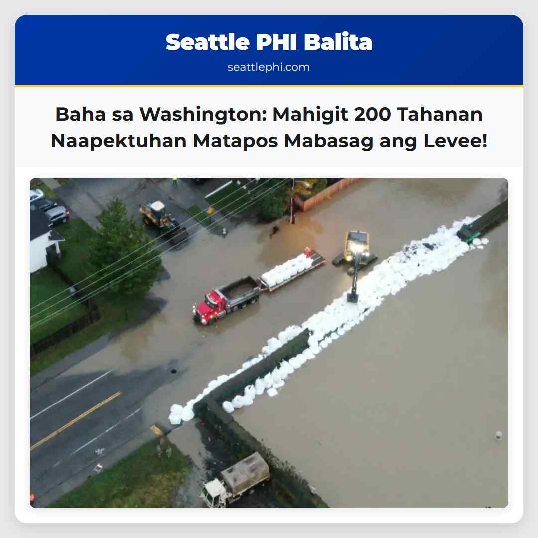 Baha sa Washington: Mahigit 200 Tahanan