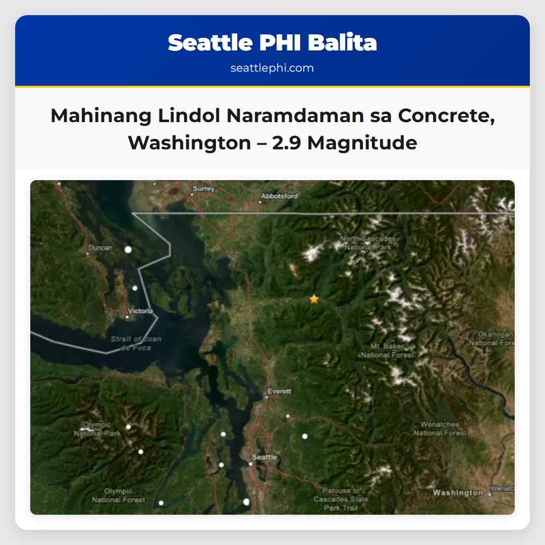 Mahinang Lindol Naramdaman sa Concrete,