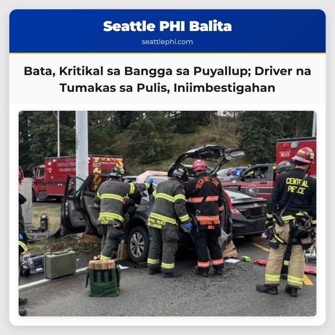 Bata, Kritikal sa Bangga sa Puyallup; Driver na
