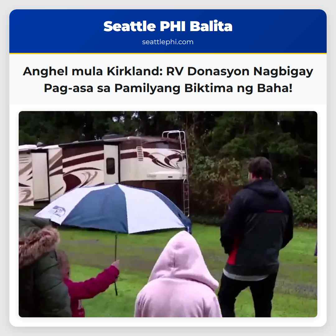 Anghel mula Kirkland: RV Donasyon Nagbigay