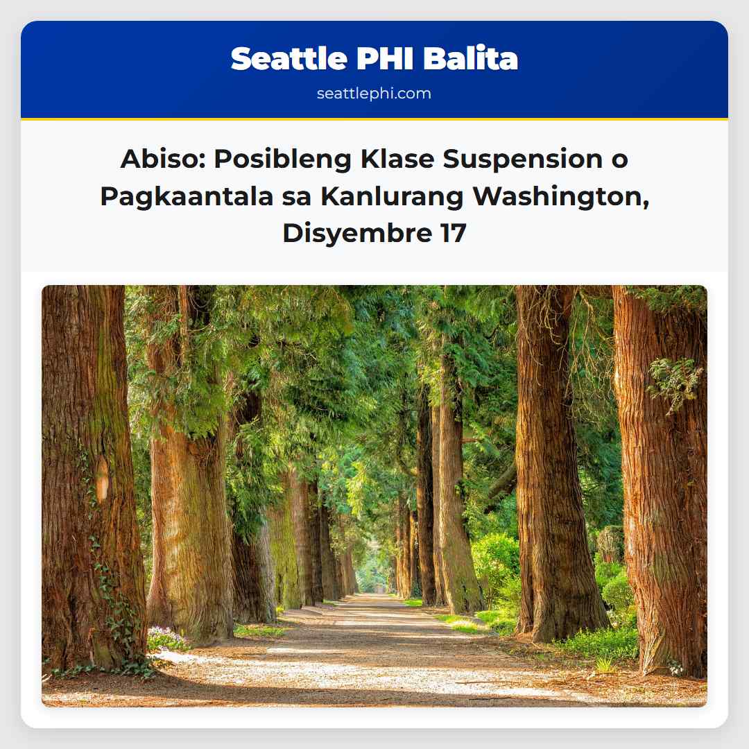 Abiso: Posibleng Klase Suspension o Pagkaantala