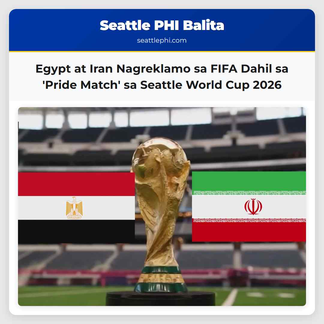 Egypt at Iran Nagreklamo sa FIFA Dahil sa &#039;Pride