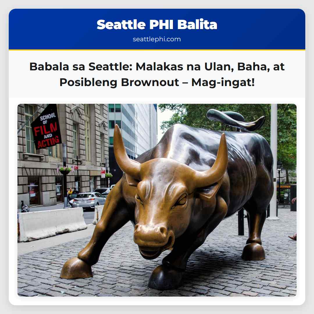 Babala sa Seattle: Malakas na Ulan, Baha, at
