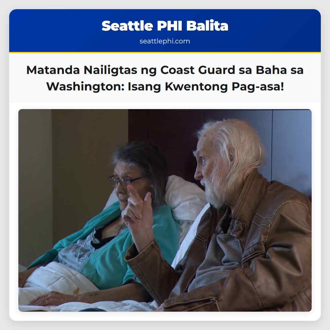 Matanda Nailigtas ng Coast Guard sa Baha sa