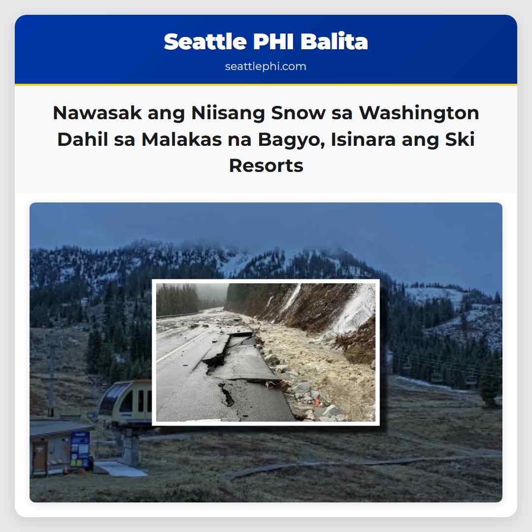 Nawasak ang Niisang Snow sa Washington Dahil sa