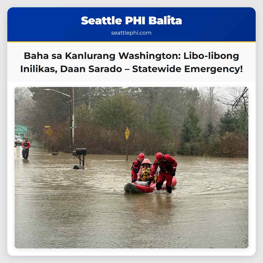 Baha sa Kanlurang Washington: Libo-libong