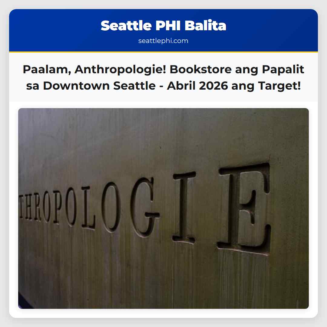 Paalam, Anthropologie! Bookstore ang Papalit sa