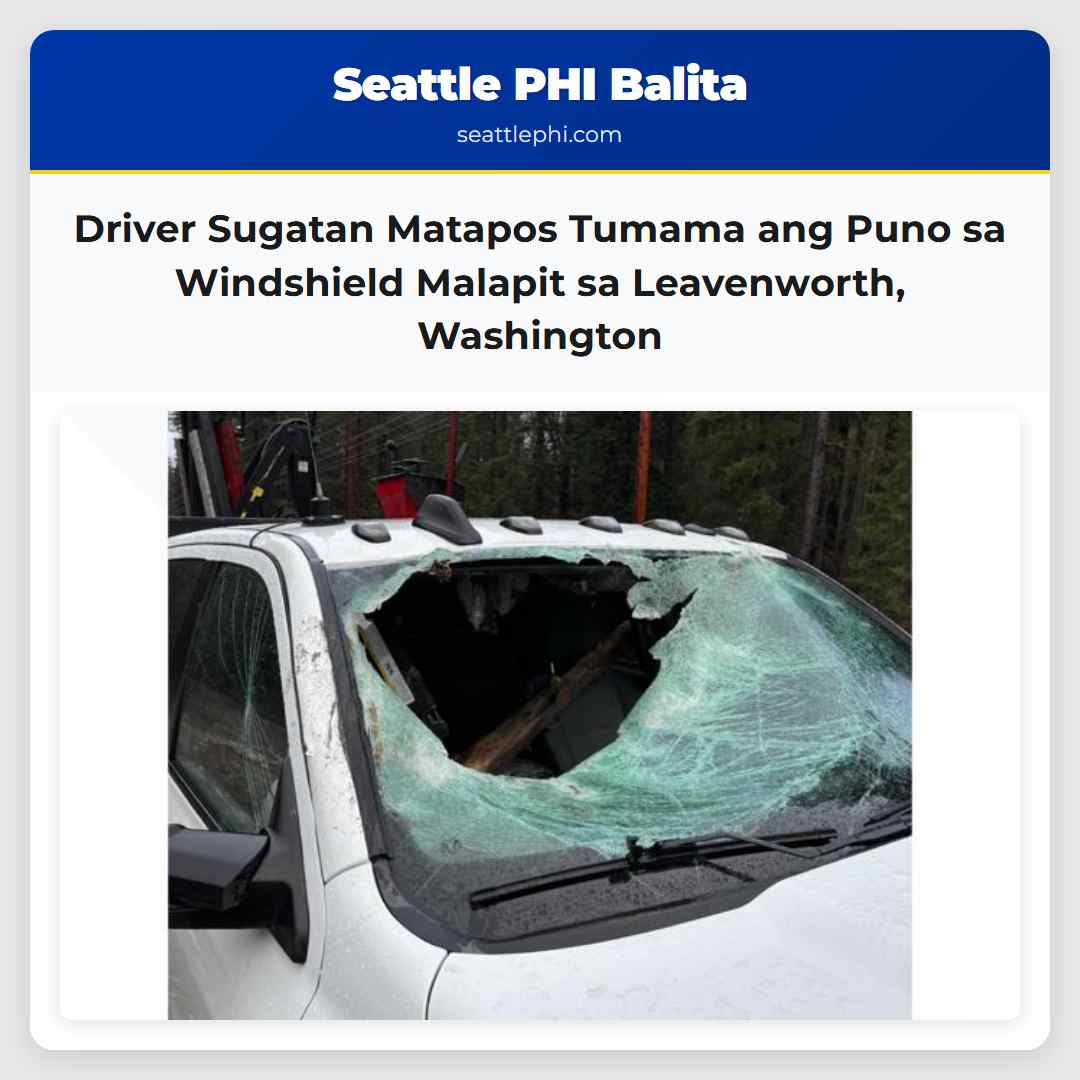 Driver Sugatan Matapos Tumama ang Puno sa