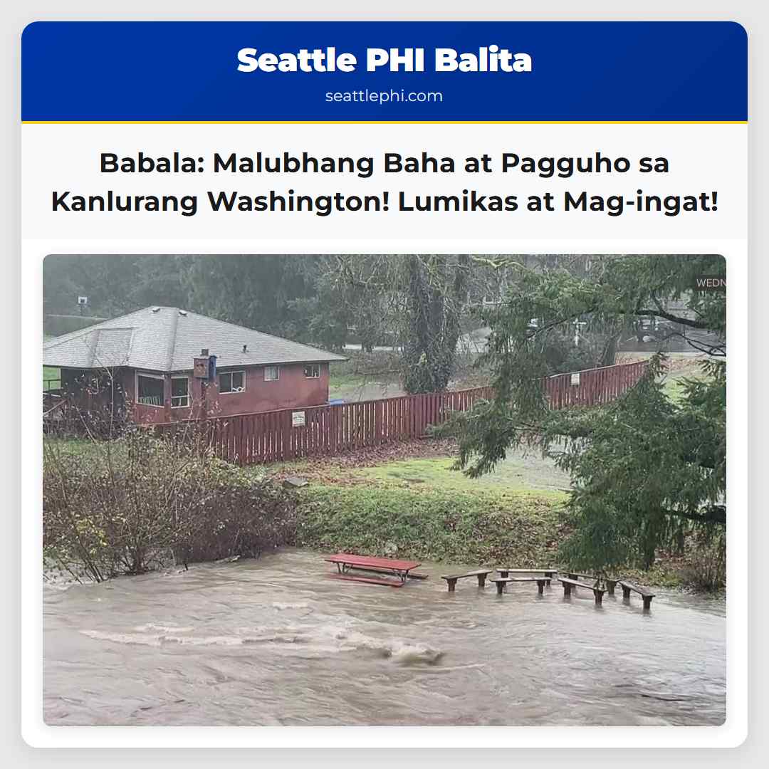 Babala: Malubhang Baha at Pagguho sa Kanlurang