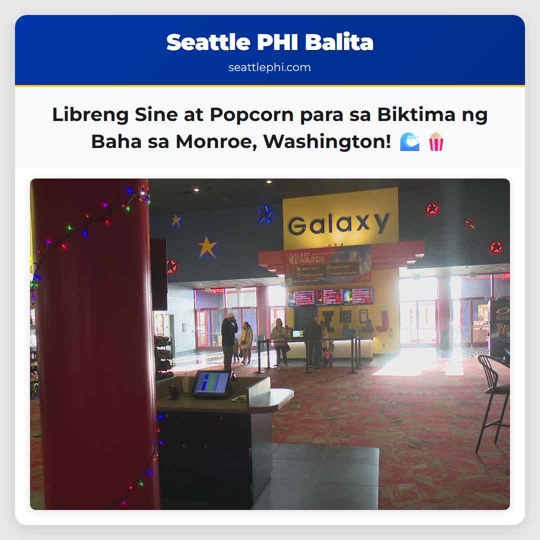 Libreng Sine at Popcorn para sa Biktima ng Baha