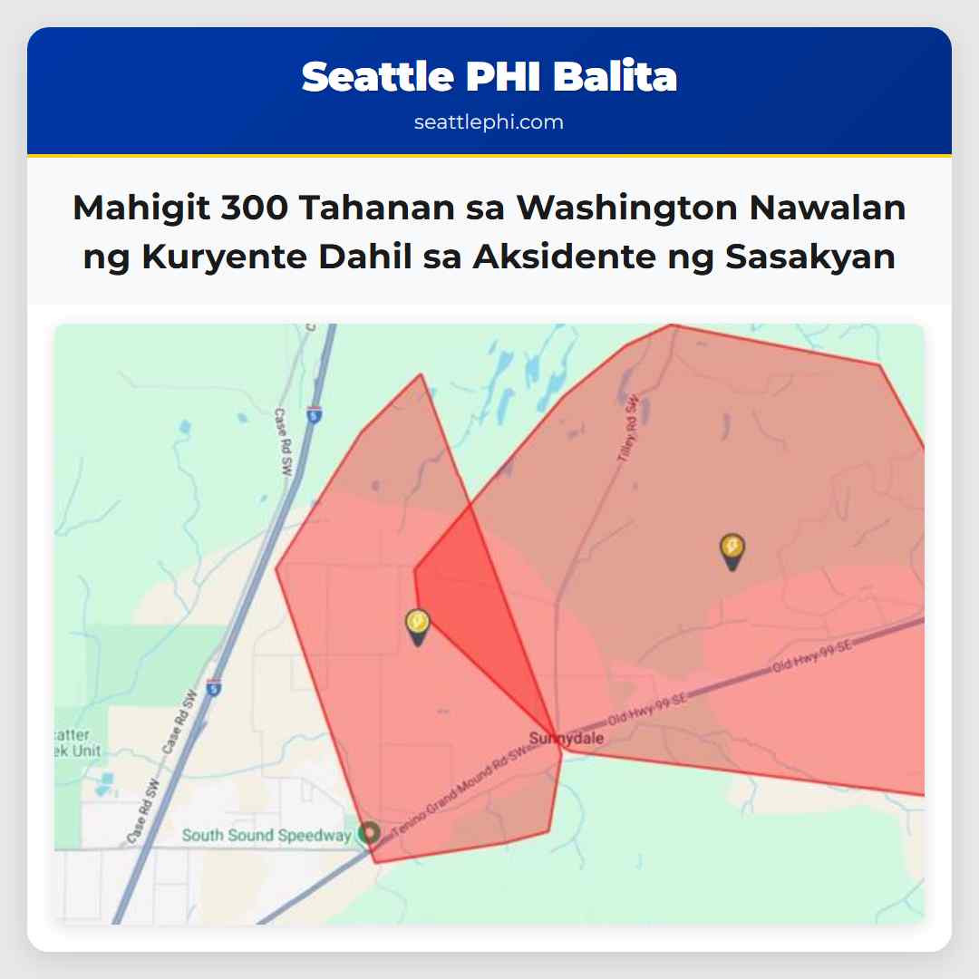 Mahigit 300 Tahanan sa Washington Nawalan ng