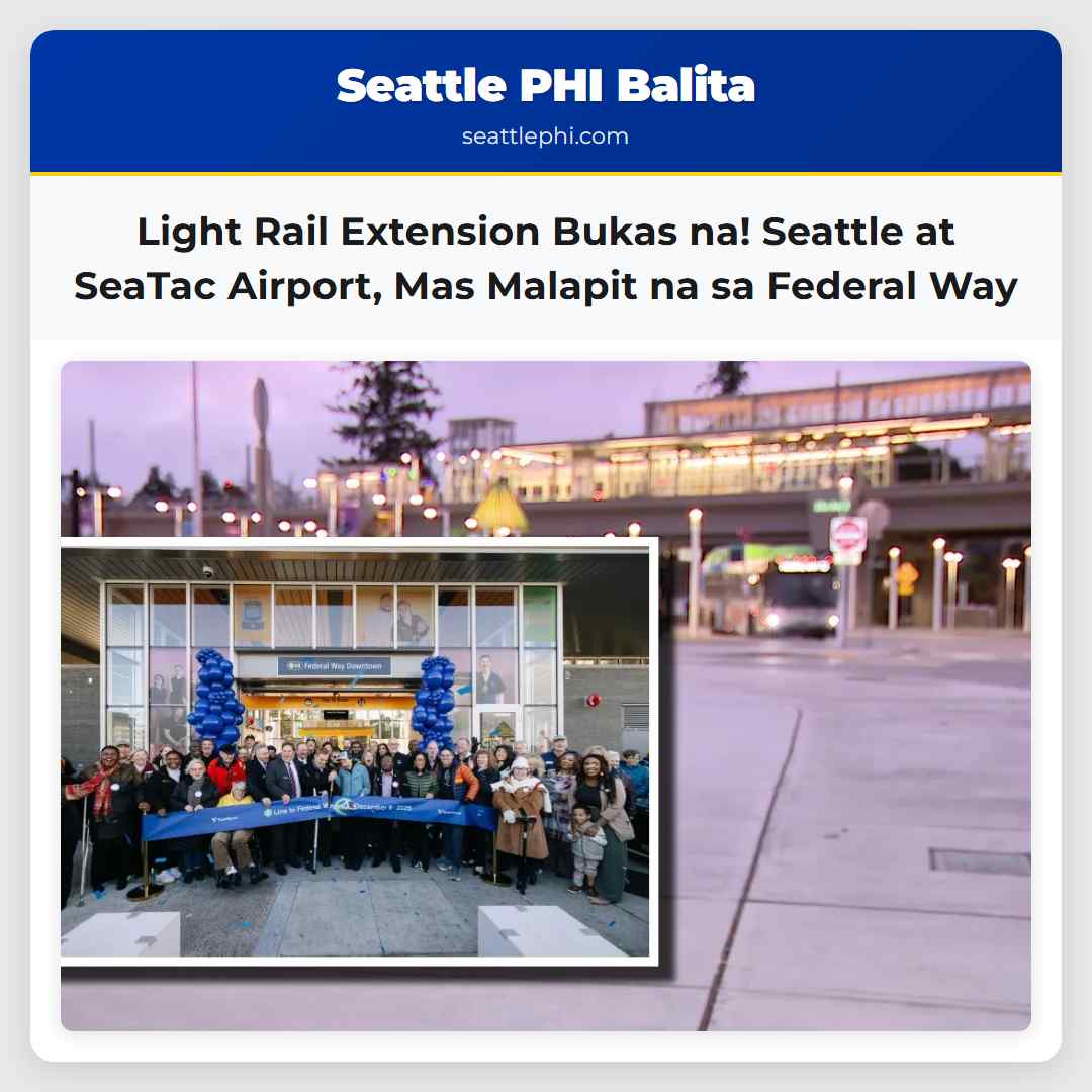 Light Rail Extension Bukas na! Seattle at SeaTac