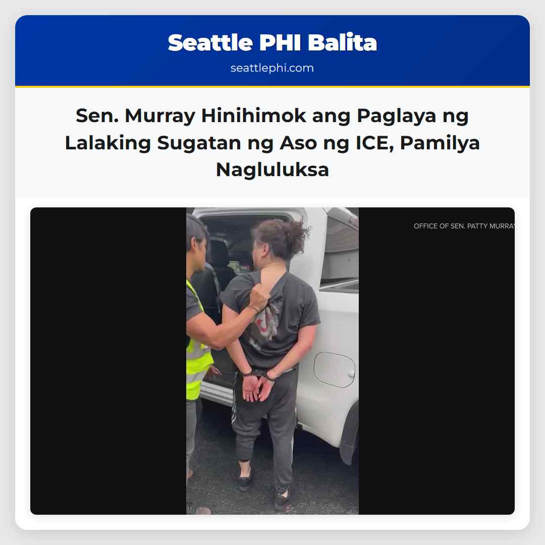 Sen. Murray Hinihimok ang Paglaya ng Lalaking