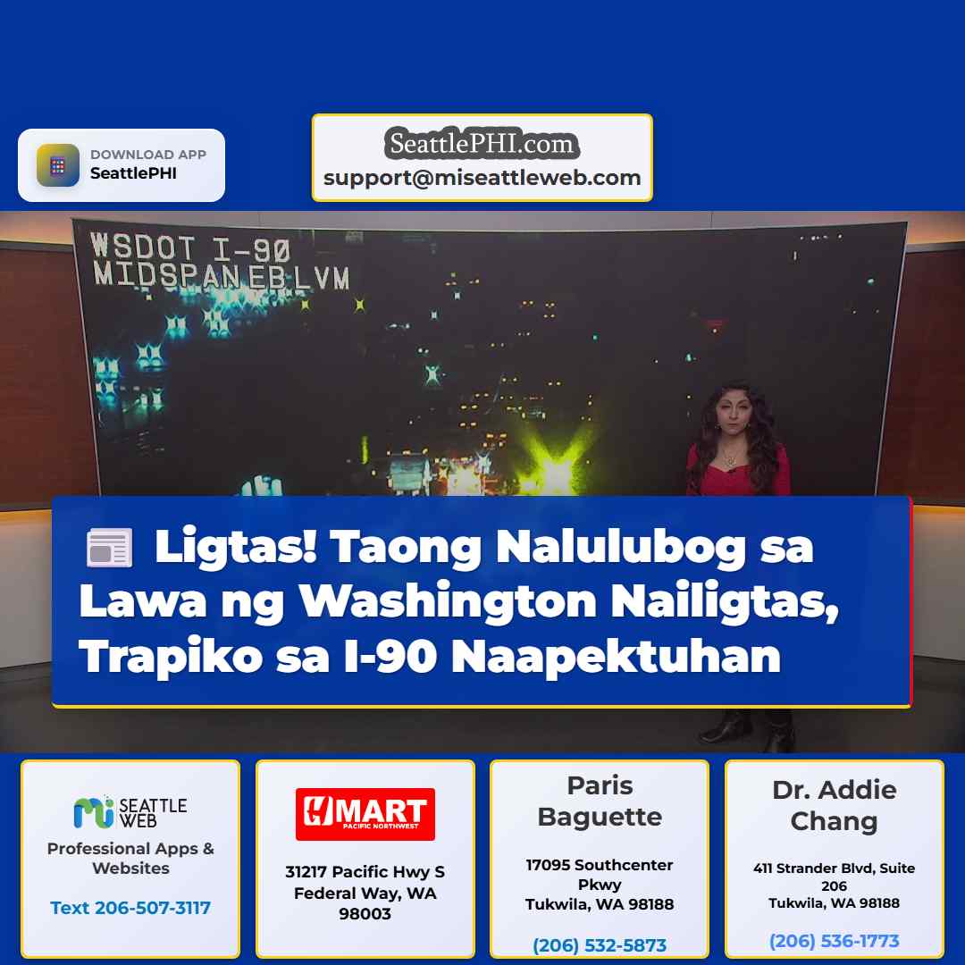 Operasyon ng Pagliligtas sa Lawa ng Washington Nagdulot ng Paghinto sa Trapiko sa I-90