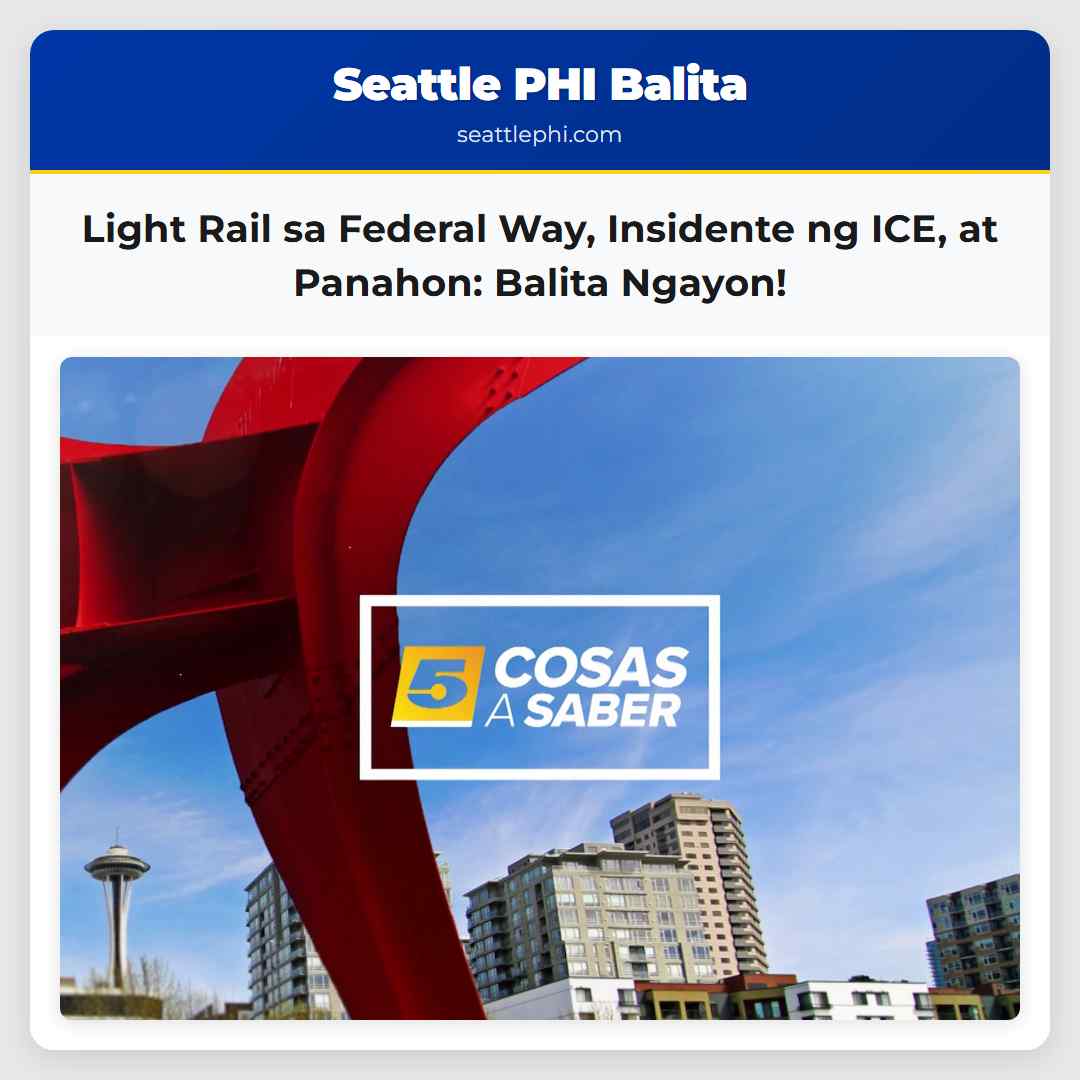 Light Rail sa Federal Way, Insidente ng ICE, at