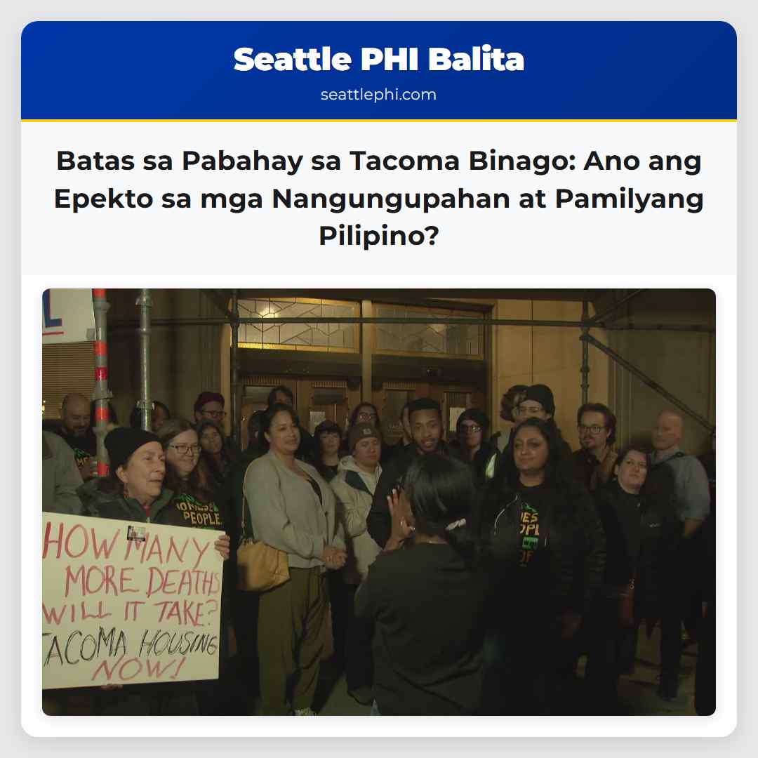 Batas sa Pabahay sa Tacoma Binago: Ano ang Epekto