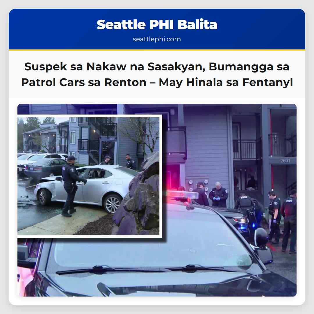 Suspek sa Nakaw na Sasakyan, Bumangga sa Patrol