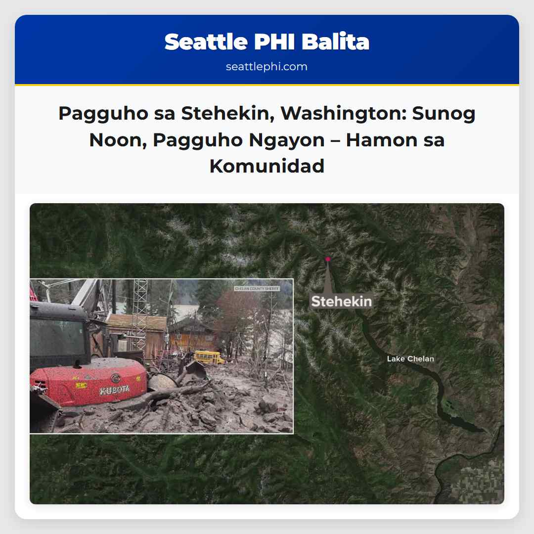 Pagguho sa Stehekin, Washington: Sunog Noon,