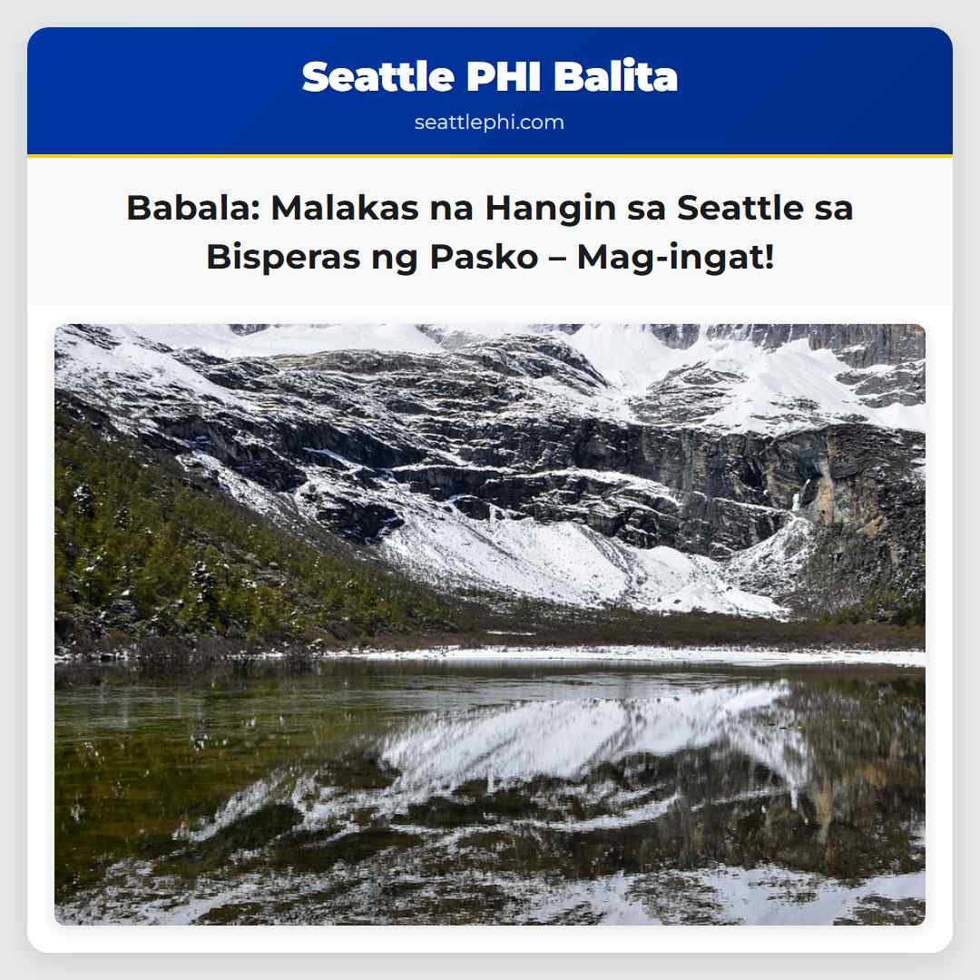 Babala: Malakas na Hangin sa Seattle sa Bisperas