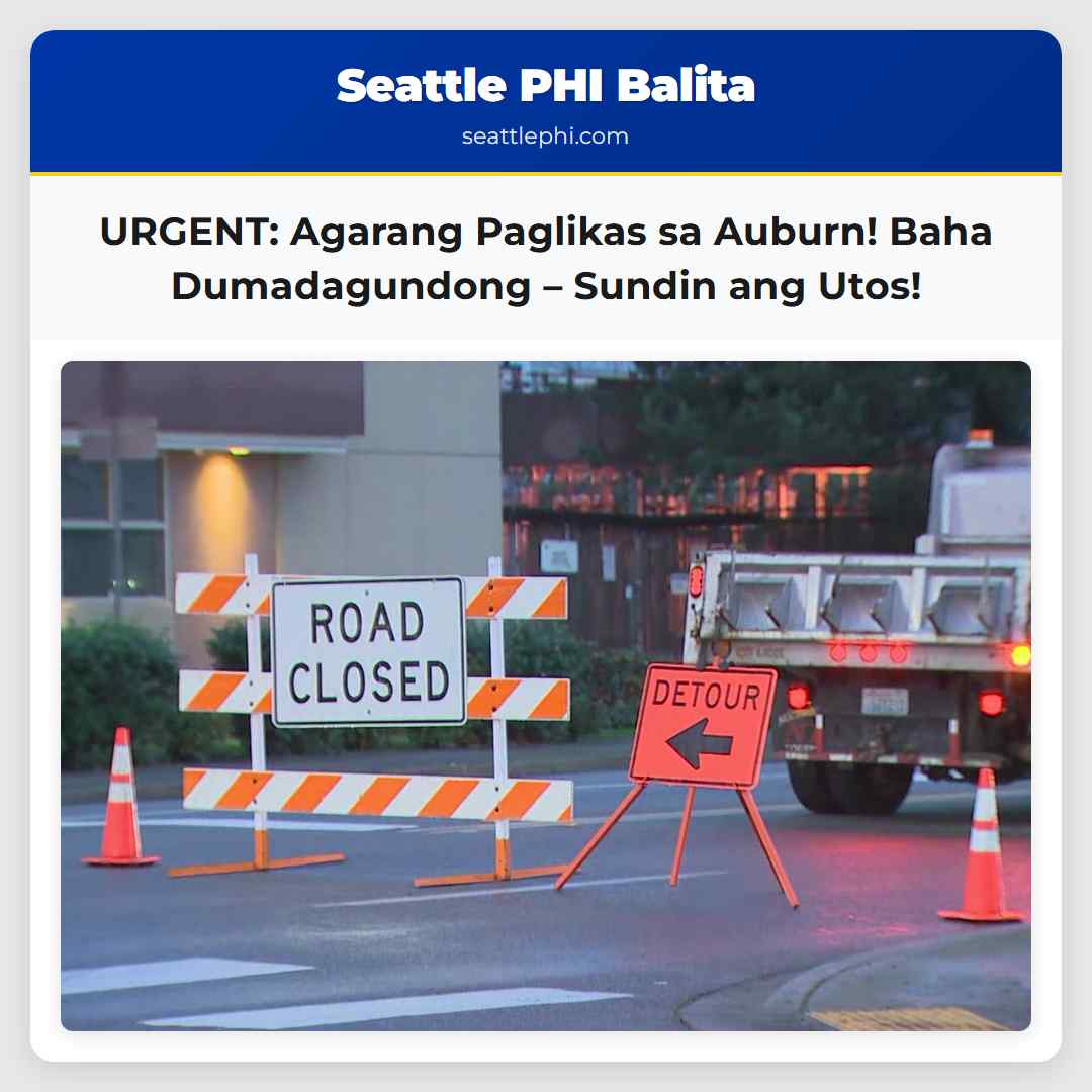 URGENT: Agarang Paglikas sa Auburn! Baha