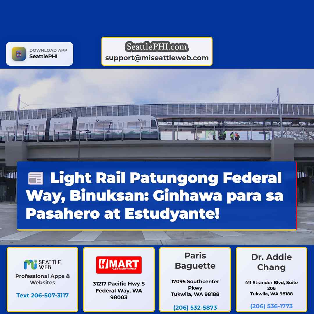 Light Rail Patungong Federal Way, Binuksan: