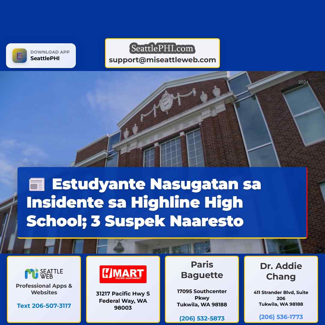Estudyante Nasugatan Tatlong Suspek Naaresto sa Highline High School Matapos ang Insidente