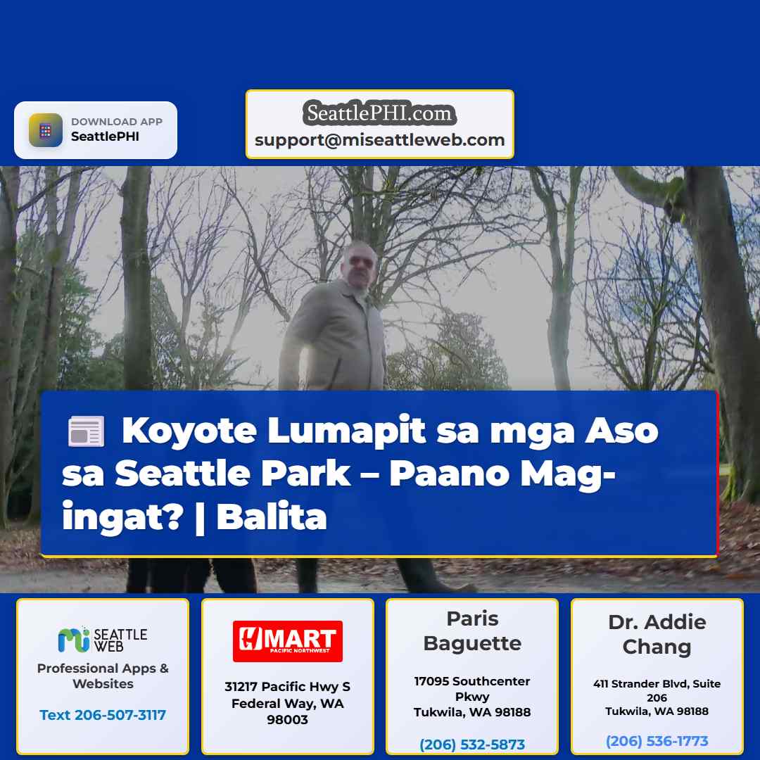 Koyote Lumapit sa mga Aso sa Seattle Park – Paano