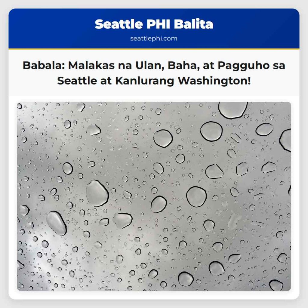 Babala: Malakas na Ulan, Baha, at Pagguho sa