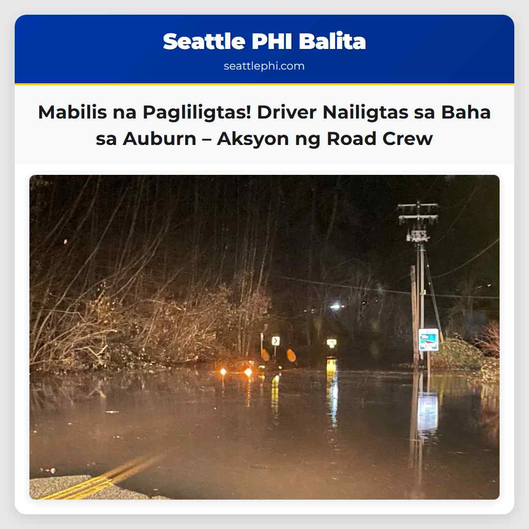 Mabilis na Pagliligtas! Driver Nailigtas sa Baha