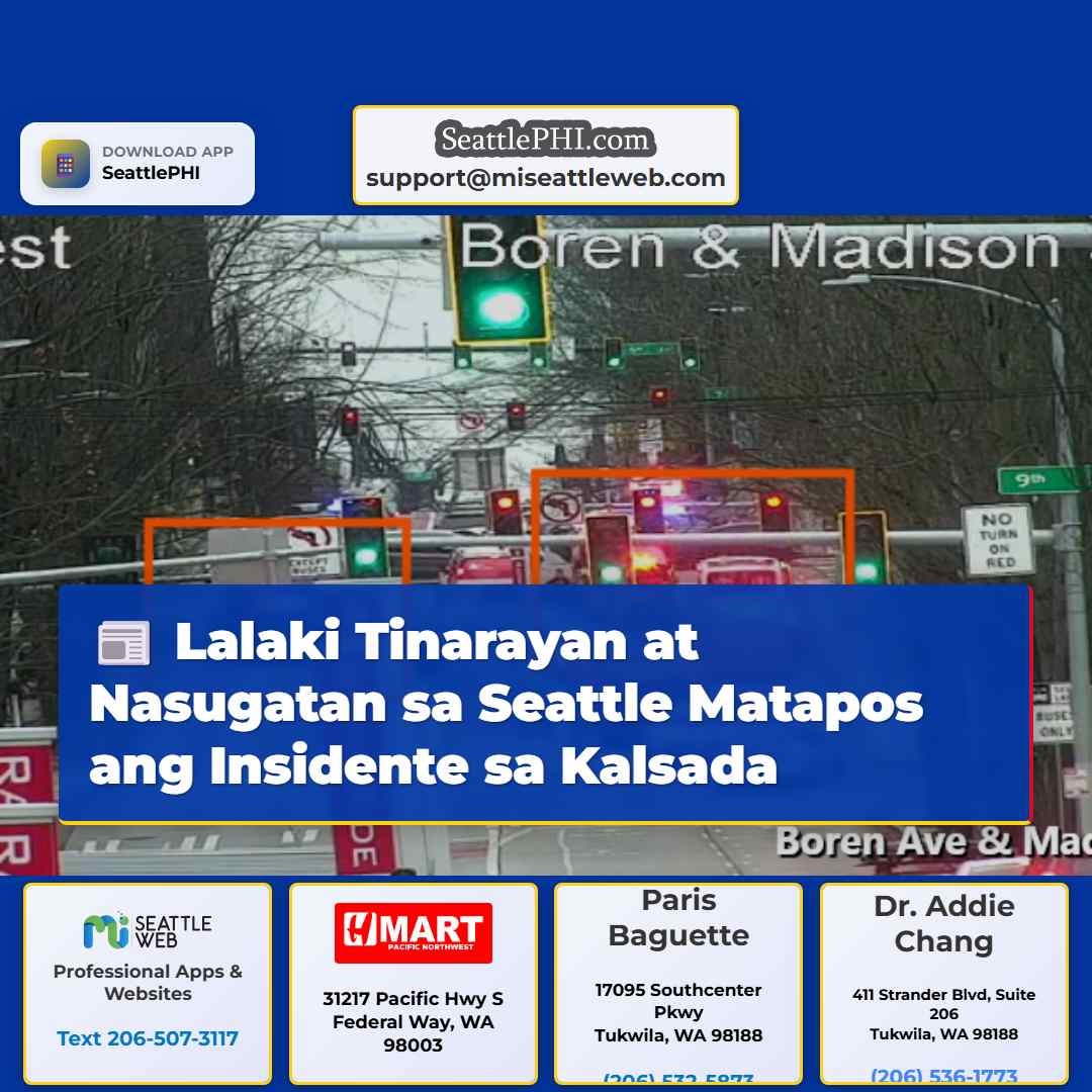 Lalaki Tinarayan at Nasugatan sa Seattle Matapos
