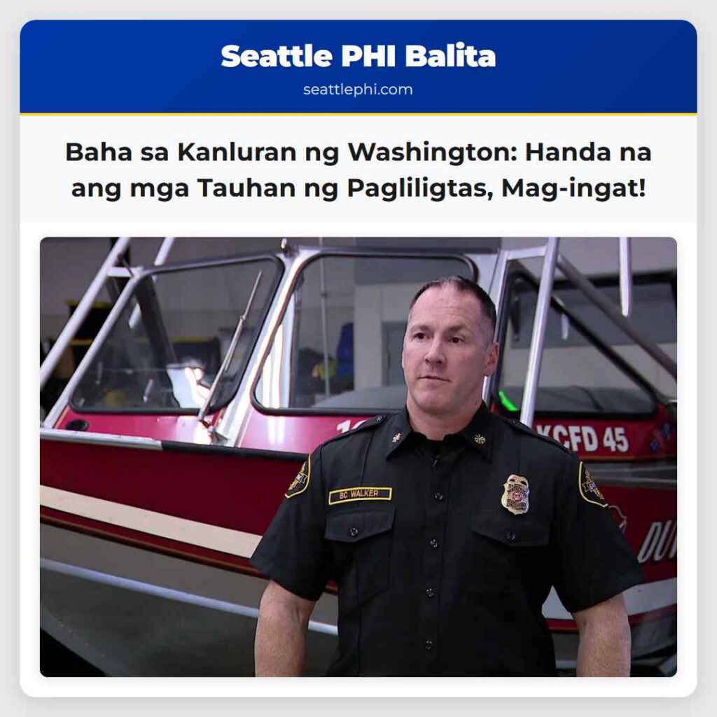 Baha sa Kanluran ng Washington: Handa na ang mga