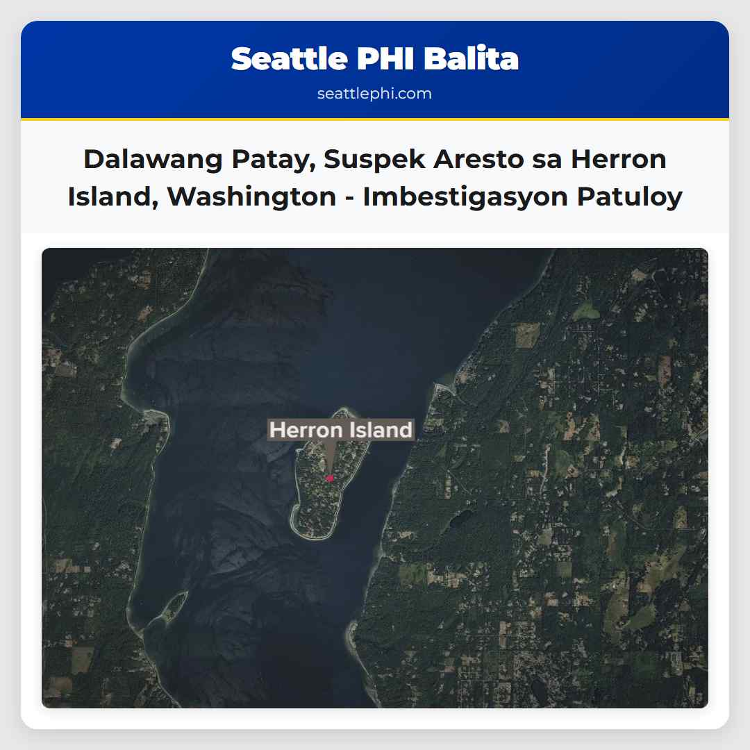 Dalawang Patay, Suspek Aresto sa Herron Island,