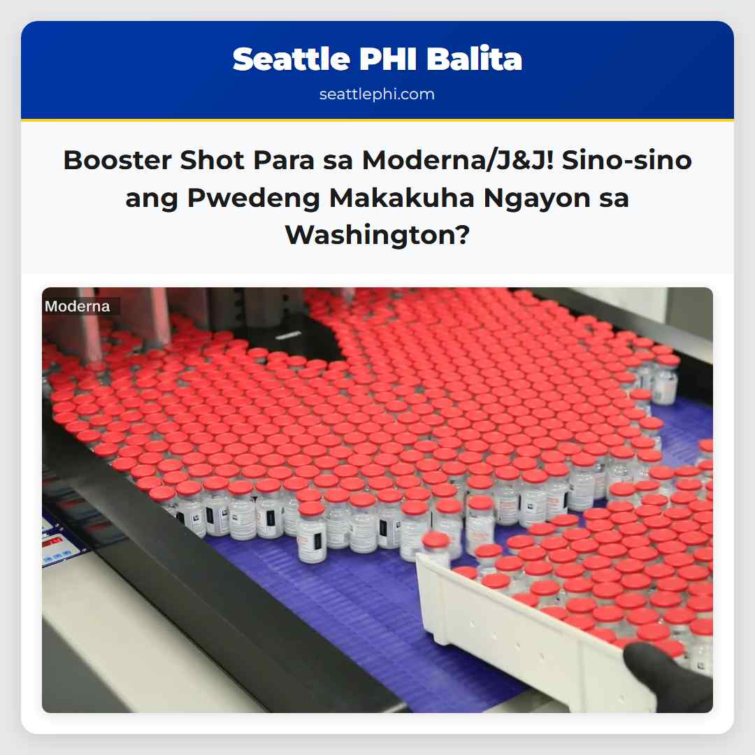 Booster Shot Para sa Moderna/J&J! Sino-sino ang