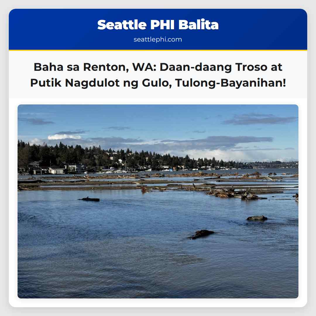 Baha sa Renton, WA: Daan-daang Troso at Putik