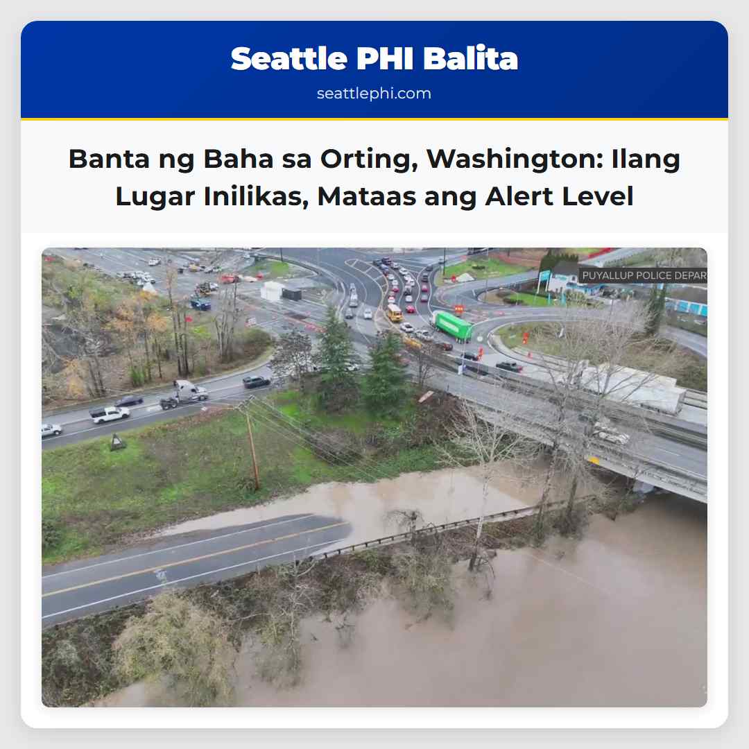 Banta ng Baha sa Orting, Washington: Ilang Lugar