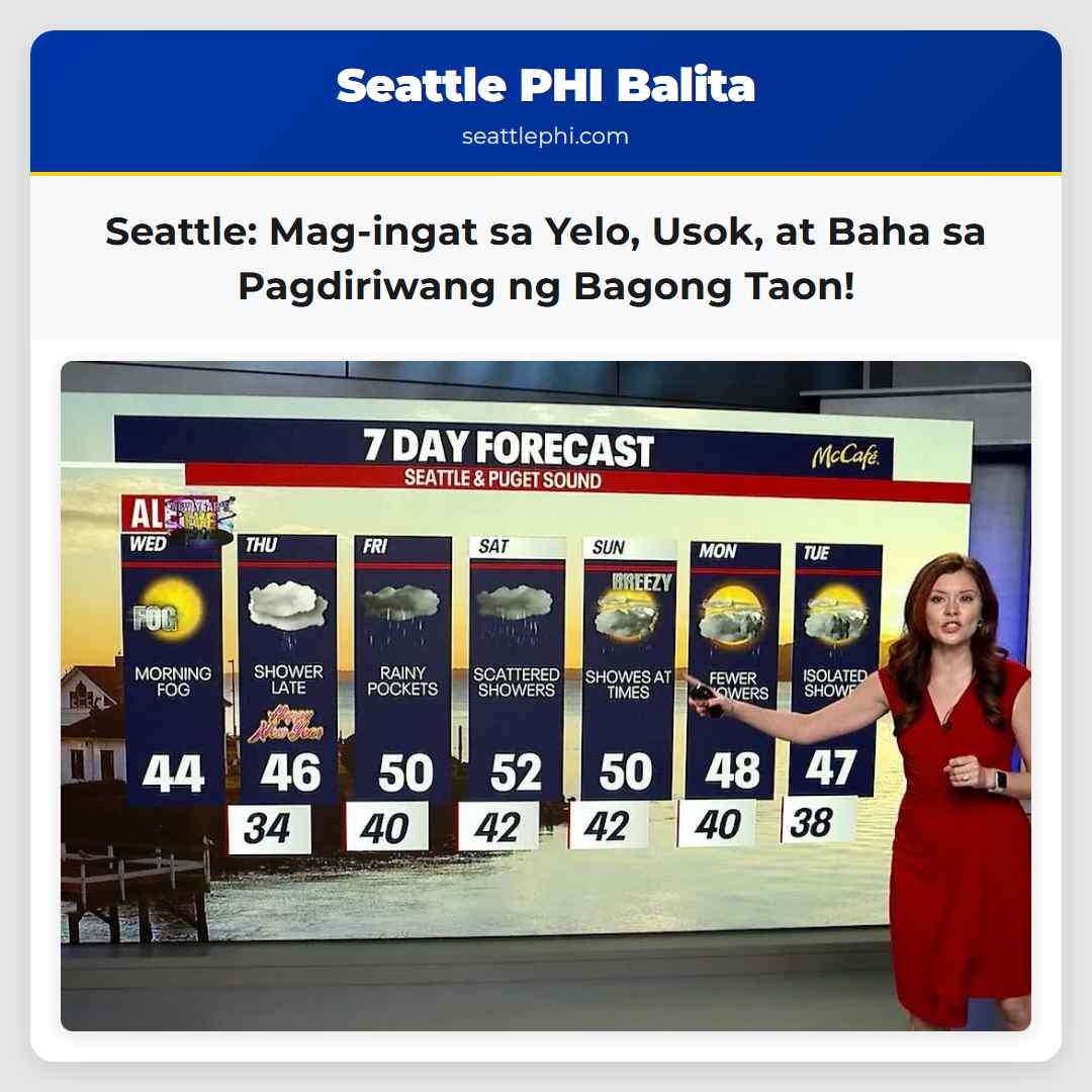 Seattle: Mag-ingat sa Yelo, Usok, at Baha sa