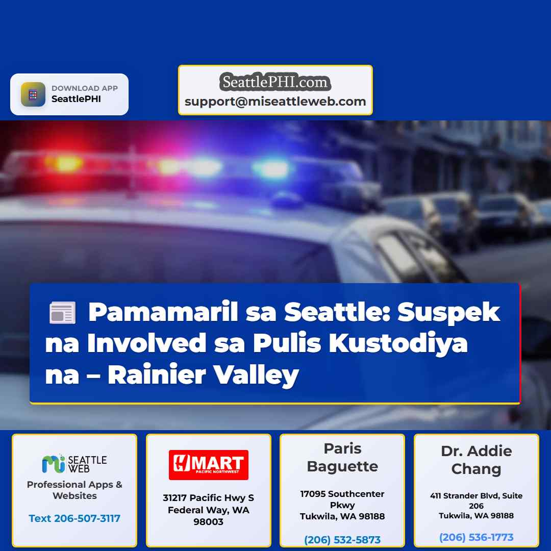 May Suspek Sa Pamamaril Involving Pulis Sa Rainier Valley Seattle Kustodiya na