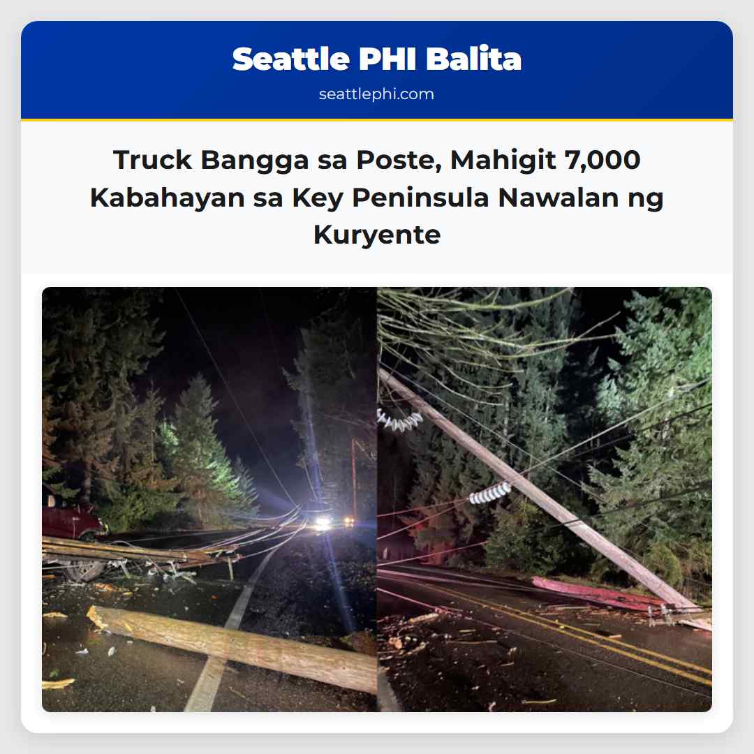 Truck Bangga sa Poste, Mahigit 7,000 Kabahayan sa