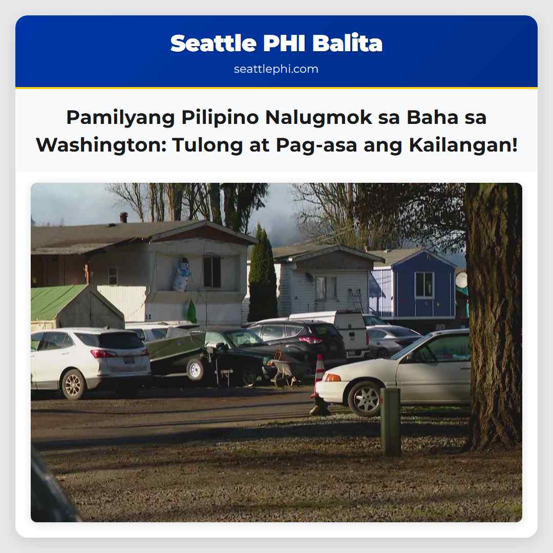 Pamilyang Pilipino Nalugmok sa Baha sa