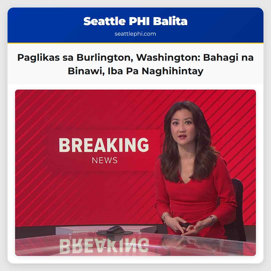 Paglikas sa Burlington, Washington: Bahagi na