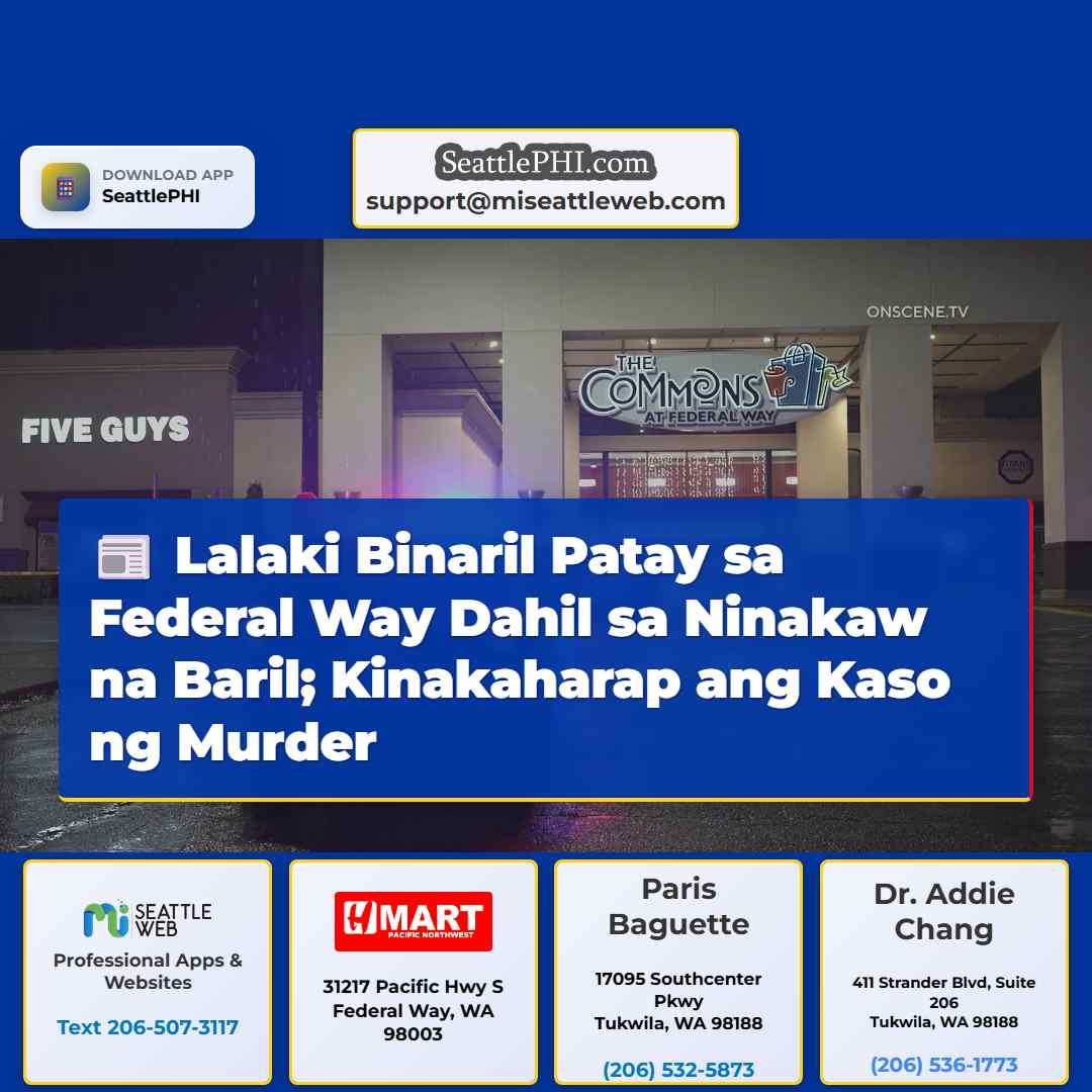 Lalaki Binaril Patay sa Federal Way Dahil sa